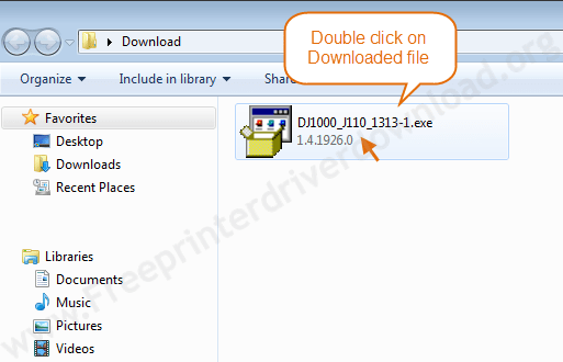 Printer Driver Installation Guide 2 Downloaded location