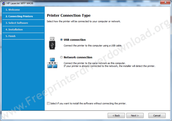 HP Laserjet MFP M436n install step 4