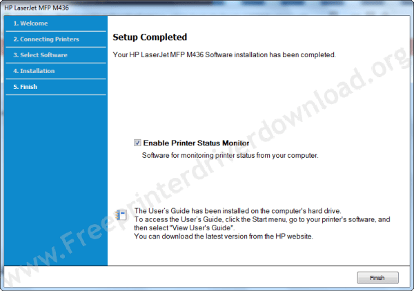 HP Laserjet MFP M436n install step 7