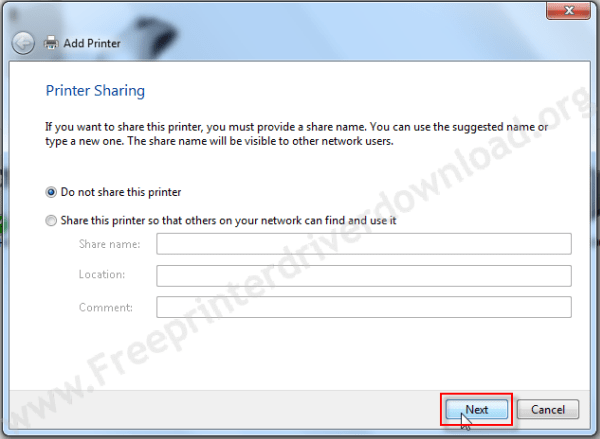 printer driver install through Windows update step10