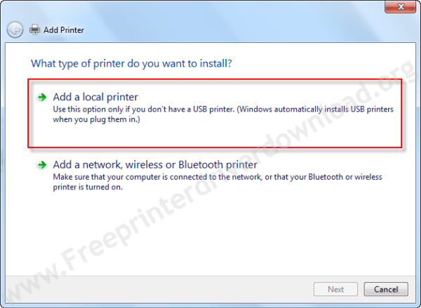 printer driver install through Windows update step3