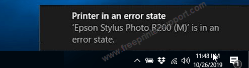printer in error state fix
