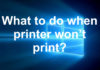 fix printer wont print