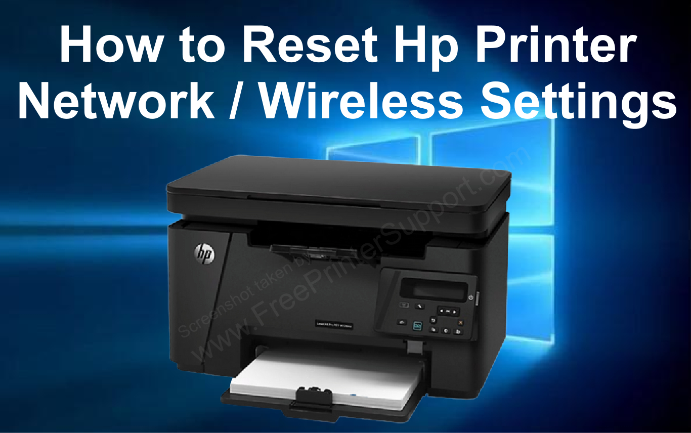 How to Reset HP Printer Network Settings (Reset Wireless Settings)