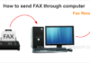 Fax through computer