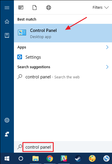 control panel
