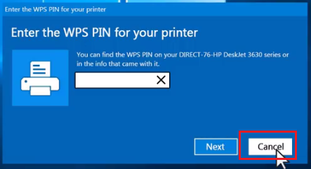 cancel WPS