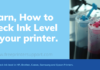 how to check printer ink level