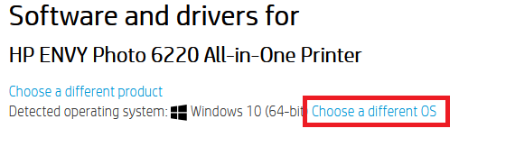 different os