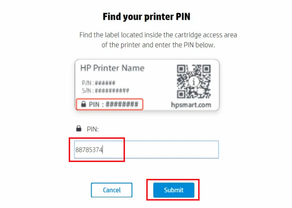 printer pin