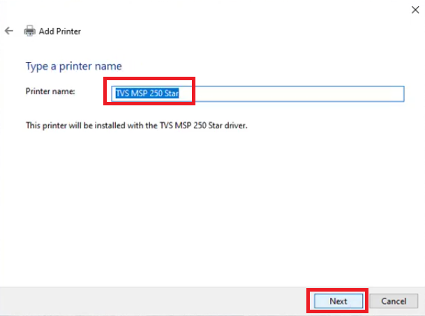 printer name