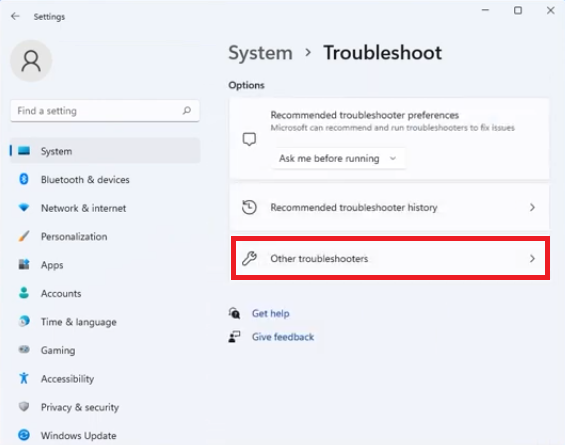 troubleshoot