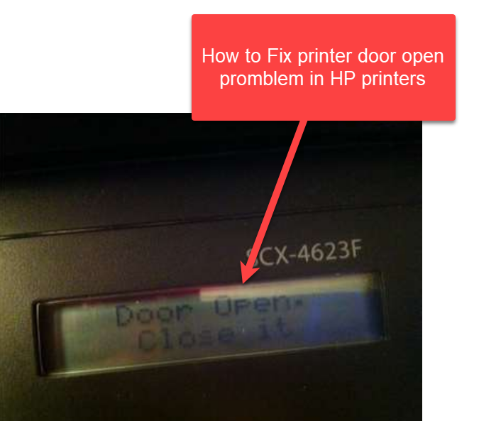 fix hp printer door open problem