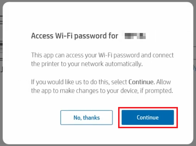 Enter your Wi-Fi password