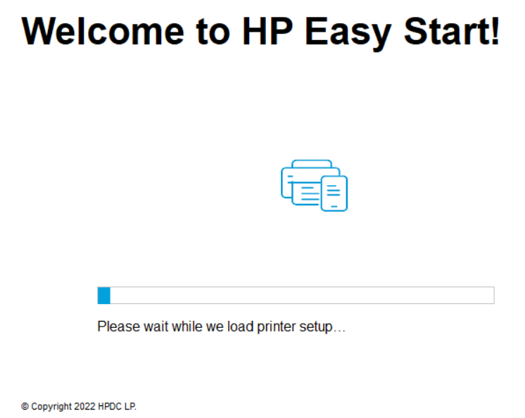 Loading up HP LaserJet Tank 1502w installer