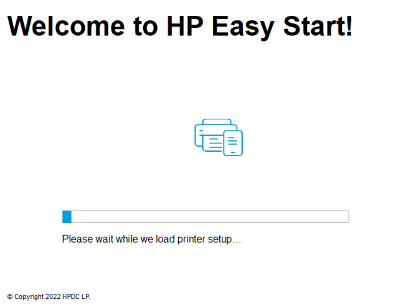 initialize the installation of hp 2752e