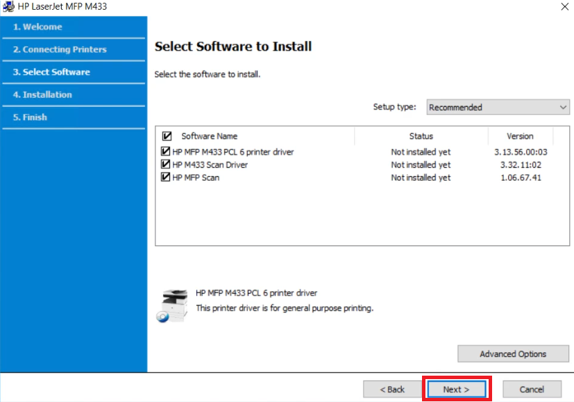 install