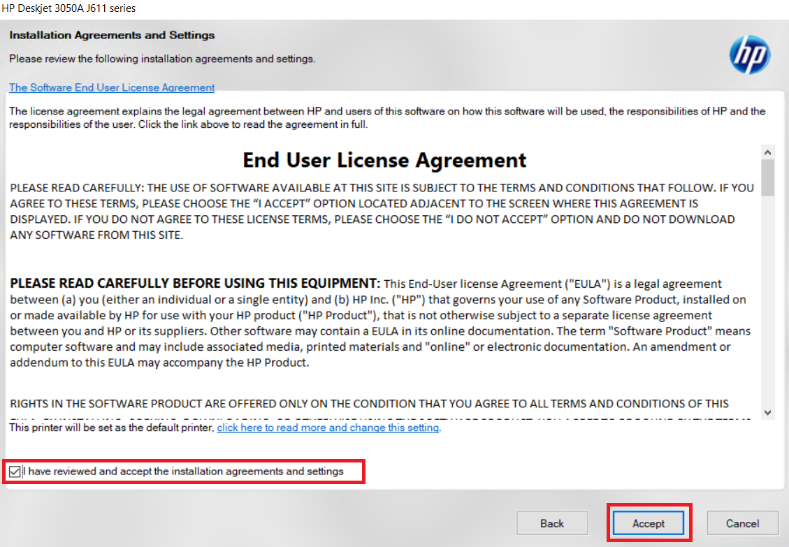 accept end user agreement