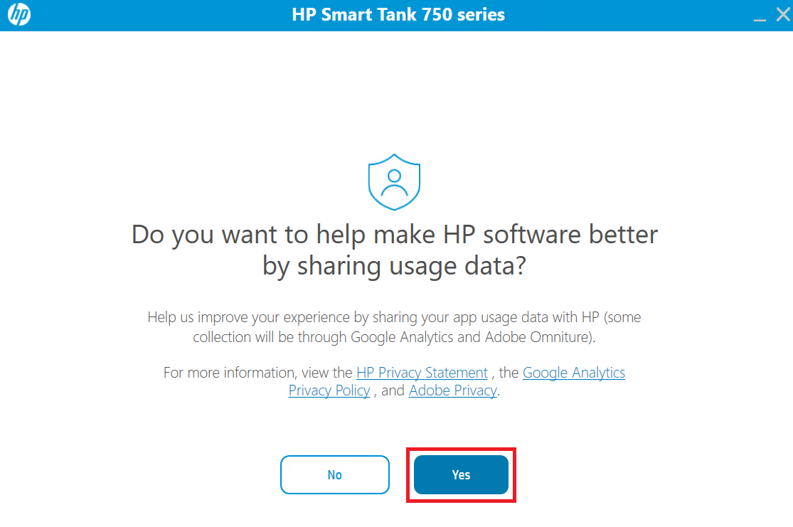share data with hp website