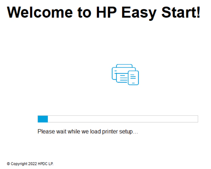 launch HP Easy Start app