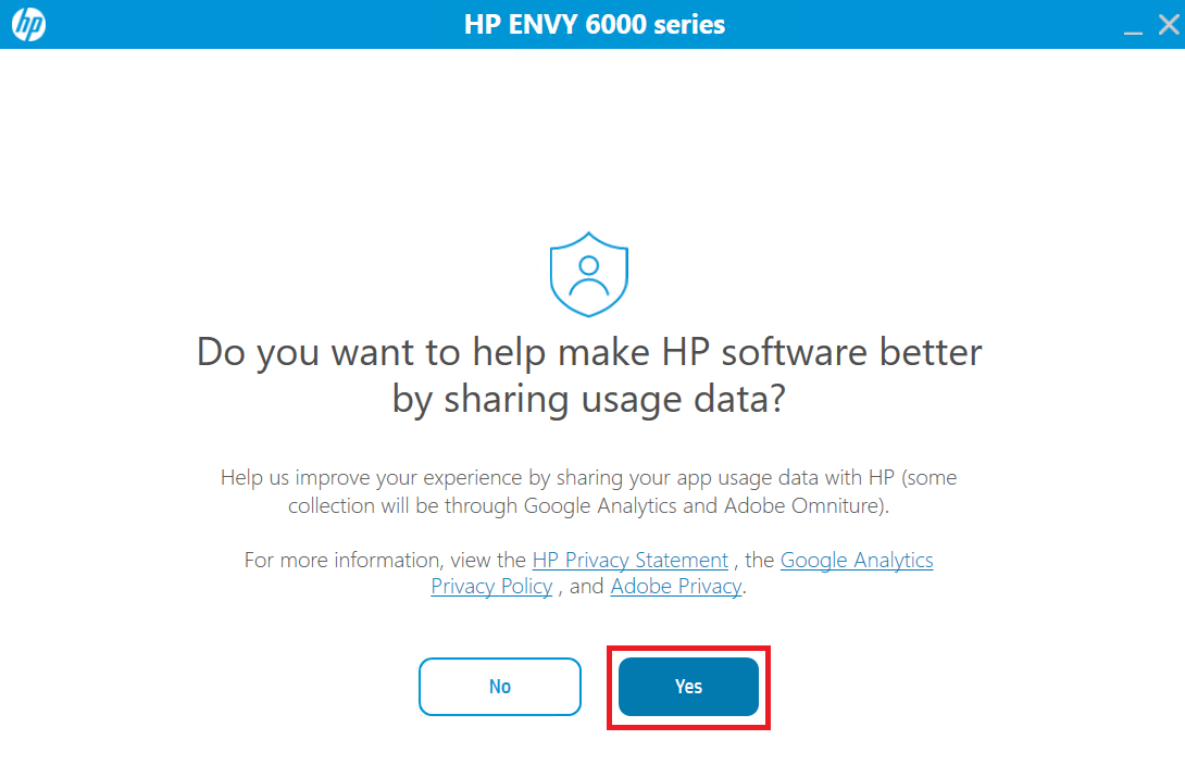 share usage data with HP