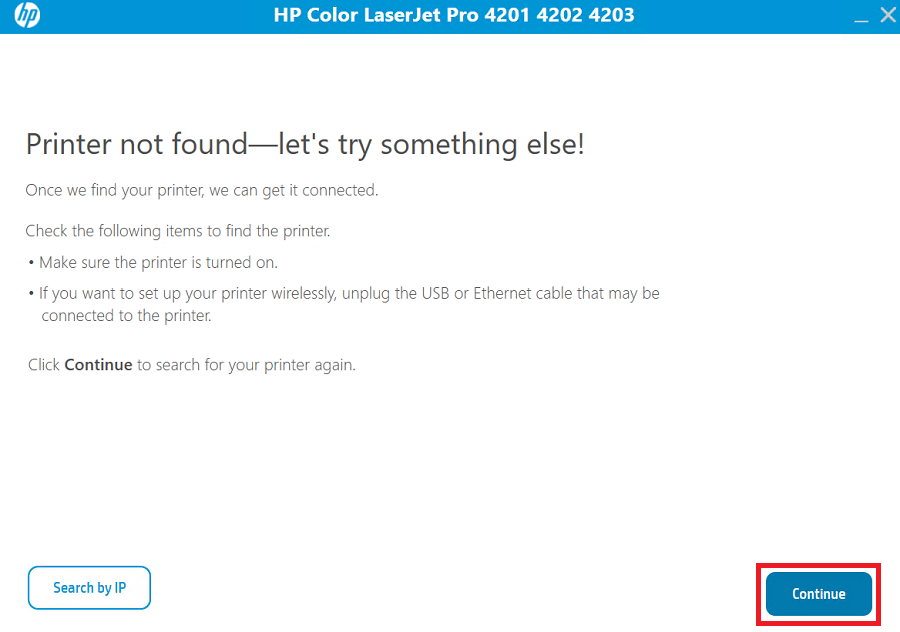 connect HP LaserJet Pro 4201dn/dw/cdn printer