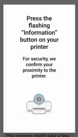 information button blink