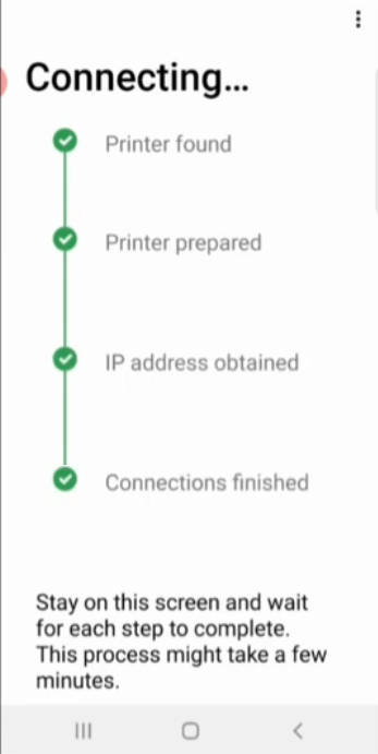 connection is complete