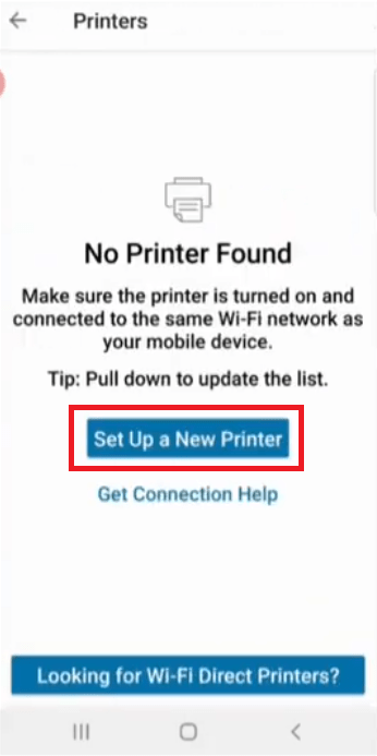 set up new printer