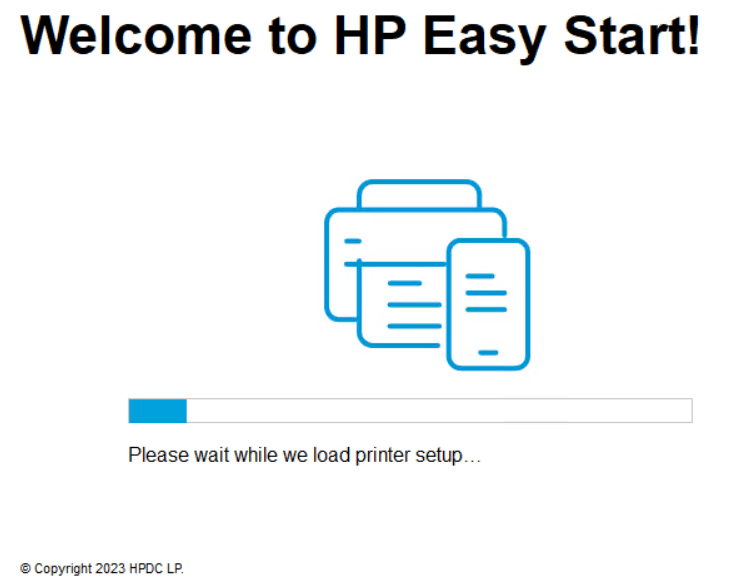 printer setup files load