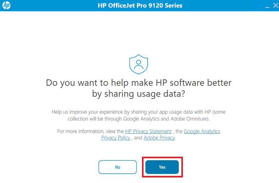 share usage data with HP