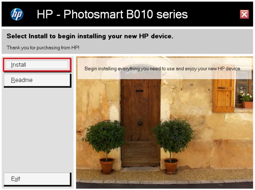 click install to start