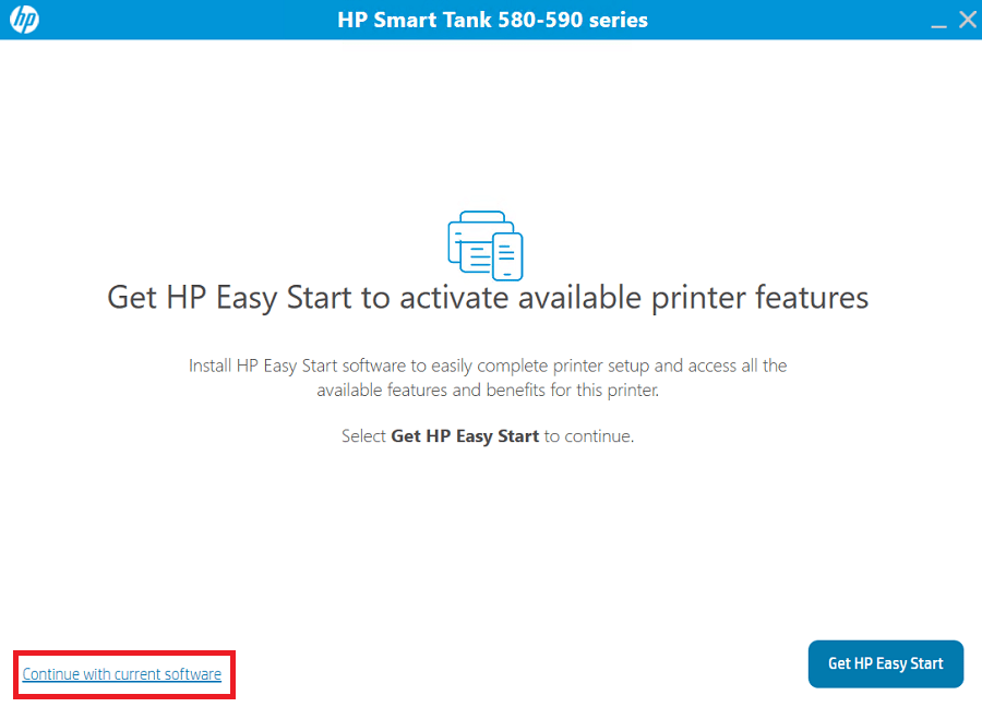 continue with current software version