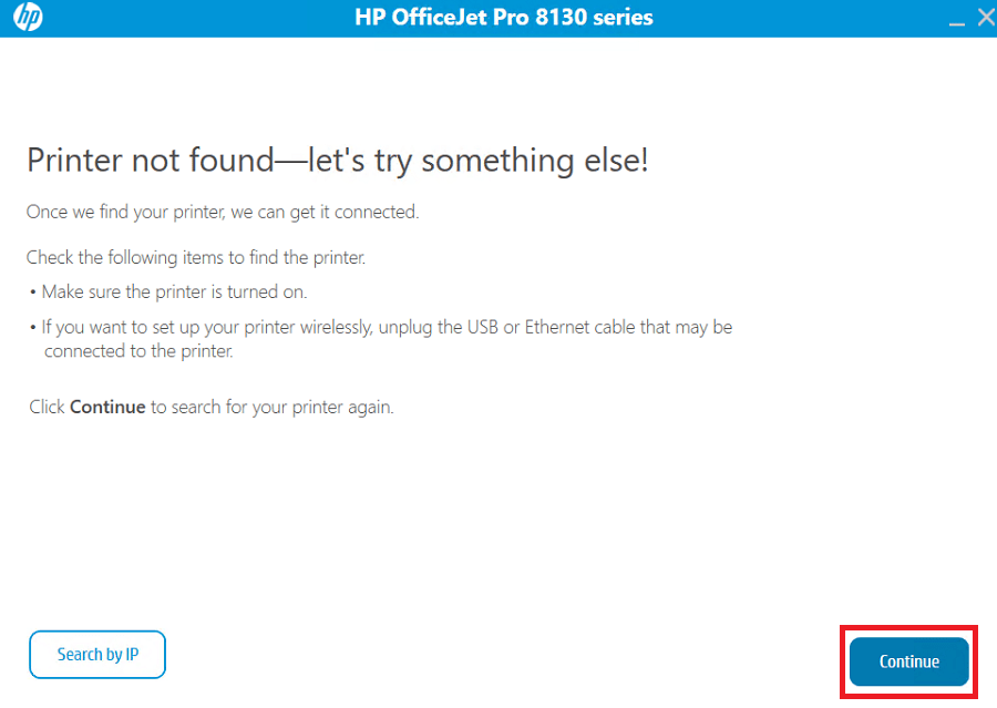connect HP OfficeJet Pro 8130e printer