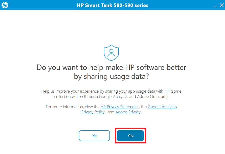allow sharing of the printer usage data