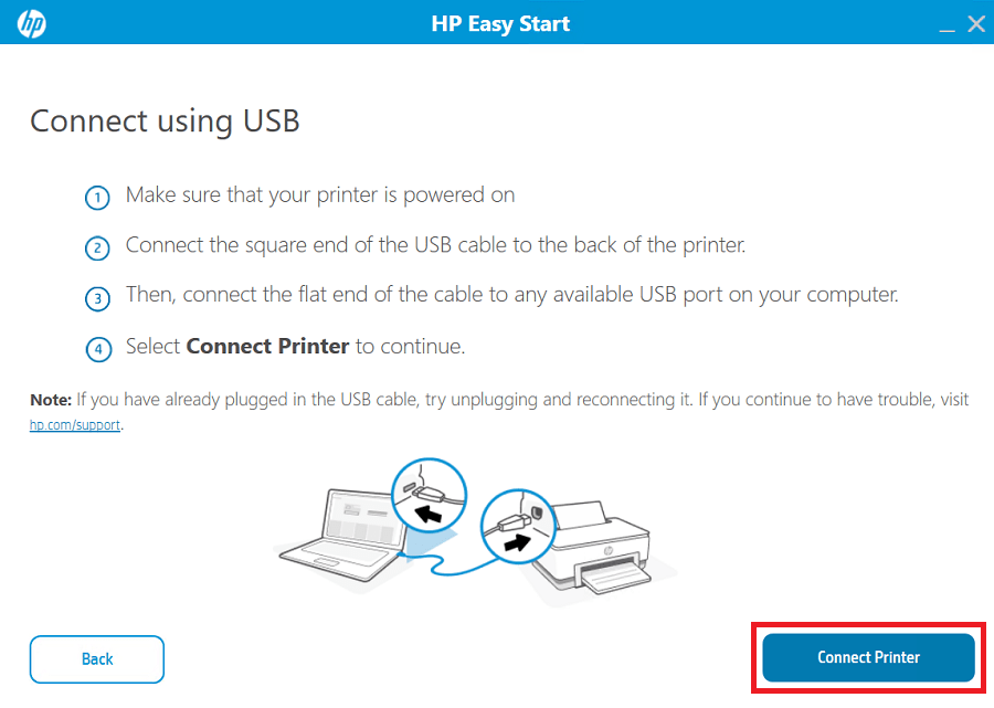 connect HP LaserJet 6700dn printer
