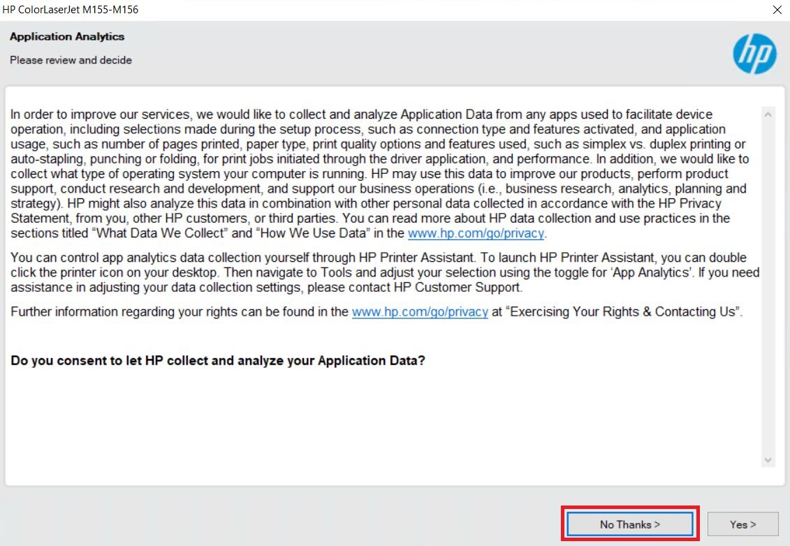 deny application data sharing