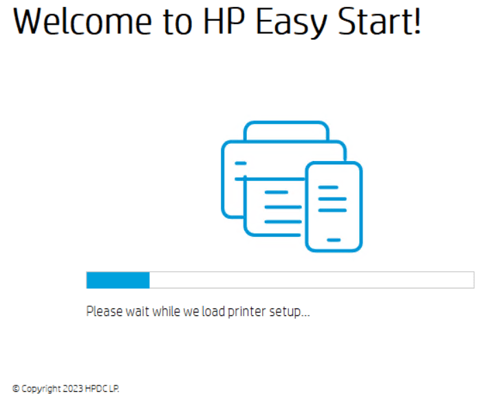 start installation of printer driver
