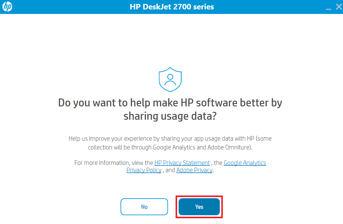 share printer data with HP