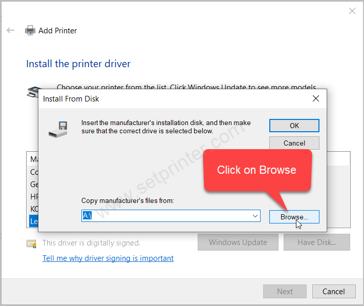 HP 3650 Install Step 12