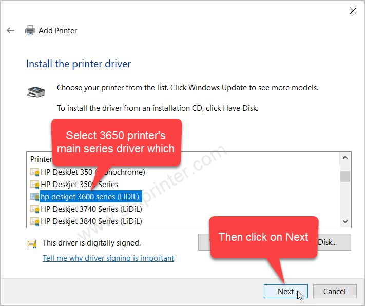 HP 3650 Install Step 15