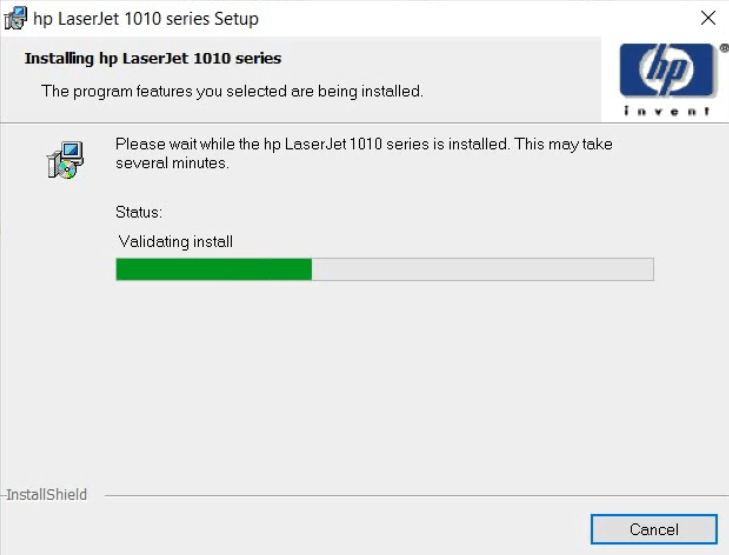 wait for the driver to install