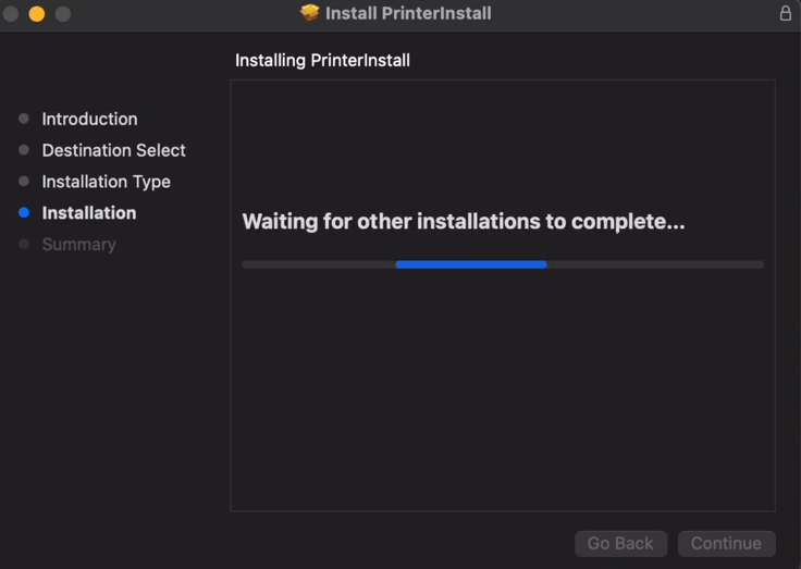 wait for driver to install