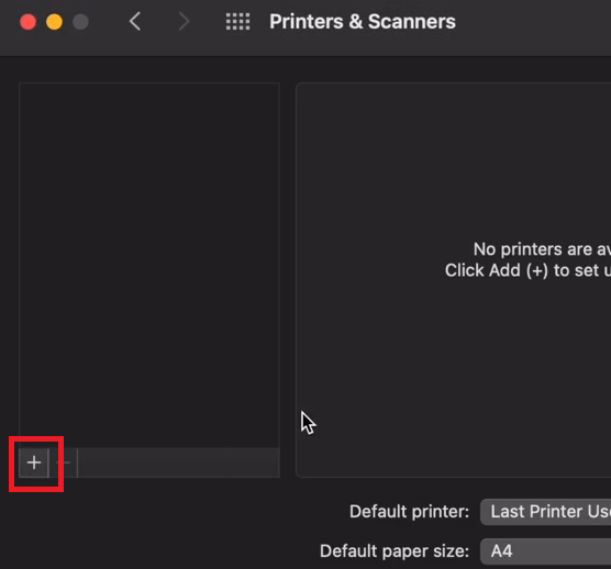 click on the Add button