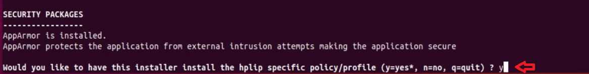 install security packages
