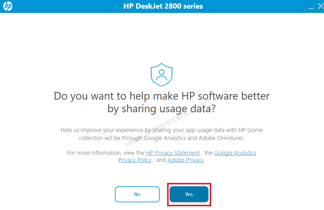 share printer usage data with HP