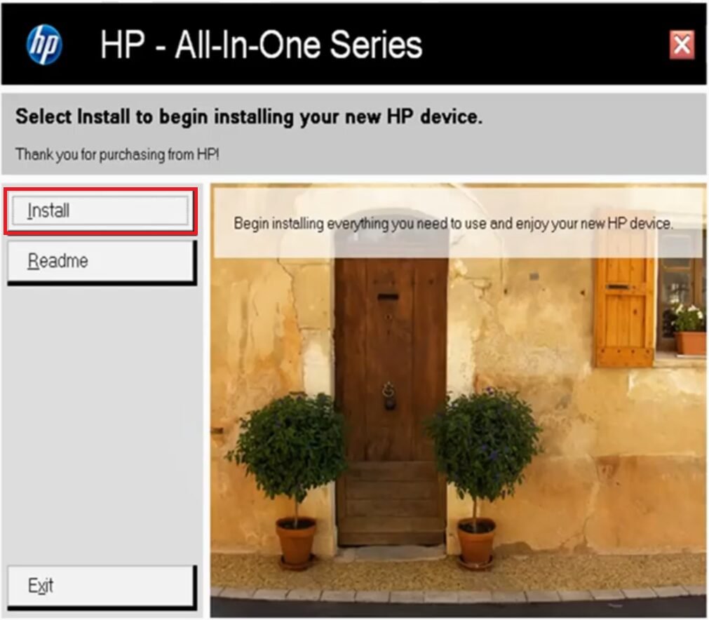 click on install