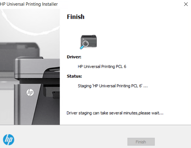 wait for drivers to install