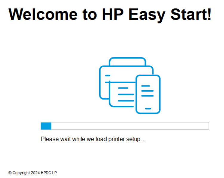 load HP Easy Start program
