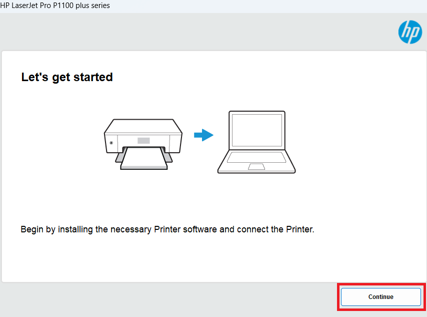 click on continue button